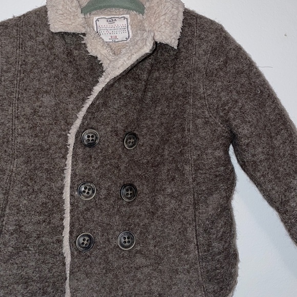 Zara Wool Sherpa Lined Coat - Picture 2 of 3